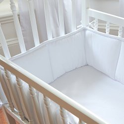 Carousel Designs Solid White Cradle Bumper