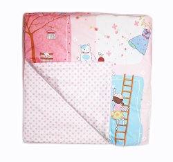 Cotton Flower Toddler Quilt (Quilt + Duvet Cover) (Sweet Dream)