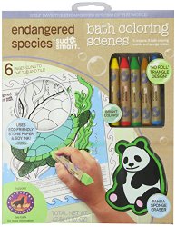 Endangered Species by Sud Smart Bath Coloring Scenes Set
