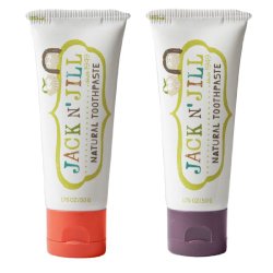 Jack N’ Jill Natural Toothpaste, Strawberry & Blackcurrant, 1.76oz (Pack of 2)