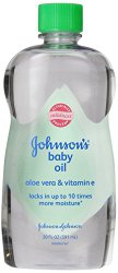 Johnson’s Baby Oil Aloe Vera & Vitamin E, 20 fl oz