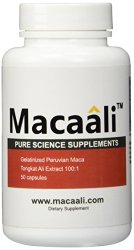 Macaali – Maca with Tongkat Ali Extract – All Natural Male Enhancement Formula combining Maca Root Powder and Tongkat Ali Extract 50 capsules