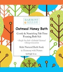 Oatmeal Honey Bath – Best Kids Bath Salt – Comfy & Nourishing Tub Time Foaming Bath Salt Soak – All Natural