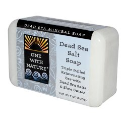 Only Natural One with Nature Dead Sea Mineral Dead Sea Salt Soap, 7 Ounce