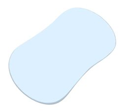 SheetWorld Fitted Bassinet Sheet (Fits Halo Bassinet Swivel Sleeper) – Organic Baby Blue Jersey Knit – Made In USA