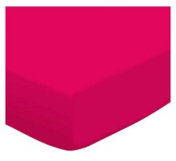 SheetWorld Fitted Portable / Mini Crib Sheet – Hot Pink Jersey Knit – Made In USA