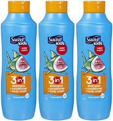 Suave Kids 3 in 1 Shampoo, Wacky Melon, 22.5 Oz (Pack of 3)