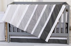 Trend Lab Ombre Gray 3 Piece Crib Bedding Set