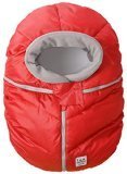 7AM Enfant Car Seat Cocoon: Infant Car Seat Cover Micro-Fleece Lined with an Elasticized Base, Red