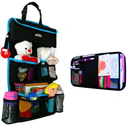 Backseat Car Organizer – Kids Toy Storage – Comes with Visor Organizer