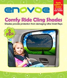 Car Sun Shade (2 Pack) – Premium Baby Car Window Shades are best for blocking over 97% of Harmful UV Rays while protecting your child from sunlight and glare – LIFETIME WARRANTY