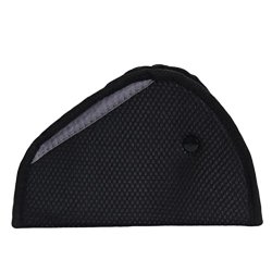 DDLBiz Car Child Safety Cover Shoulder Seat belt holder Adjuster Resistant Protect (Black)