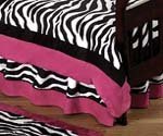 Funky Zebra Bed Skirt for Toddler Bedding Sets by JoJo Designs