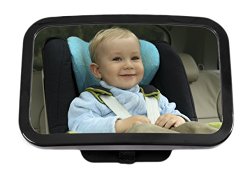 Greenco Rear Facing Crystal Clear Back Seat Baby View Mirror, Large
