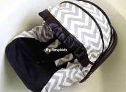 Infant Carseat Canopy Cover 3 Pc Whole Caboodle Baby Car Seat Cover Kit Cotton C030600