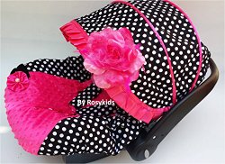 Infant Carseat Cover Canopy 3 Pc Whole Caboodle Baby Car Seat Cover Kit Cotton C040700