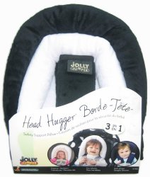 Jolly Jumper Head Hugger Baby Head Support 3 in 1 Pillow – Black