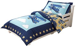 KidKraft Toddler Airplane Bedding Set (4-Piece)