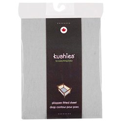 Kushies Baby Portable Play Pen Sheet, Grey Solid