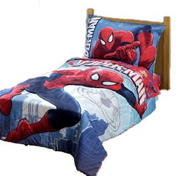 Marvel Spiderman Toddler Bedding Set, Above the City