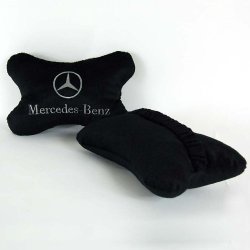 Mercedes-benz Car Seat Neck Pillow Cushion 2pc Set