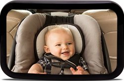Rear View Baby Mirror Perfect Back Seat Rear View Mirror for in Car. Adjustable Pivot Baby Car Mirror for Backseat Rear Facing Infant Seat