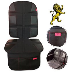 ROYAL OXFORD Luxury Car Seat Protector – Extreme Heavy Duty, Obsidian Black Leather – Bebe by Me International