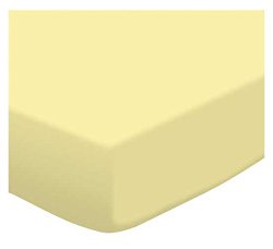 SheetWorld Fitted Pack N Play (Graco Square Playard) Sheet – Soft Yellow Jersey Knit – Made In USA