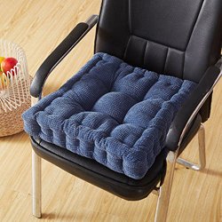 Spritech(TM) Soft Seat Cushion for Winter Chair Car Seat Plane or Wheelchair Dark Blue 19.5″ * 19.5″