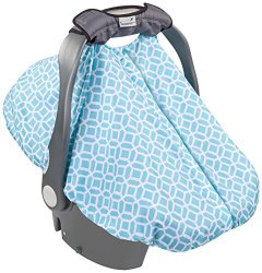 Summer Infant 2-in-1 Carry and Cover Infant Car Seat Cover, Diamond Links