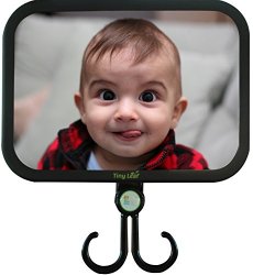 Tiny Leaf | Back Seat Baby Mirror for Car Seat | Shatterproof, Convex, Ajdustable, Rear Facing | Bonus…