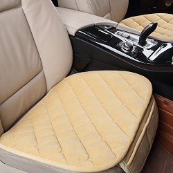Universal Car Seat Cover Cushion Pad Mat for Auto Office Chair Cushion (Beige)