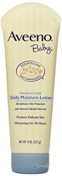Aveeno Baby Daily Moisture Lotion, Fragrance Free, 8-Ounce Tubes (Pack of 6)