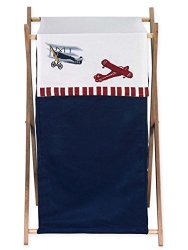 Baby and Kids Clothes Vintage Aviator Airplane Laundry Hamper by Sweet Jojo Designs