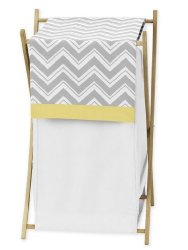 Baby/Kids Clothes Laundry Hamper for Yellow and Gray Chevron Zig Zag Bedding by Sweet Jojo Designs