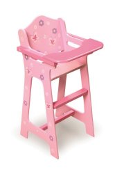 Badger Basket Blossoms and Butterflies Doll High Chair (fits American Girl dolls)
