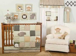 Bear and Buddies 6 Piece Nursery Crib Set