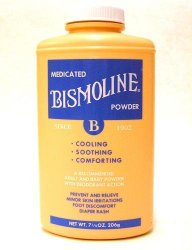 Bismoline Medicated Powder, 7.25 Oz. Bottle (Pack of 4 Bottles)