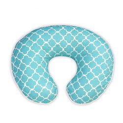 Boppy Pillow Slipcover, Classic Plus Trellis Turquoise/Blue