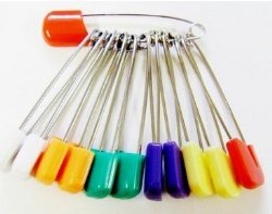 Cloth Diaper Pins Stainless Steel Traditional Safety Pin (Asst)