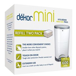 Dekor Mini Diaper Pail Refill 2 Pack