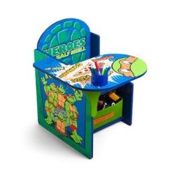 Delta Ninja Turtles Chair Desk Exercise Organizer Office Kids Game