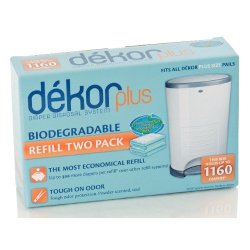 Diaper Dekor Plus Biodegradable Refill (2 per box) – 5 boxes