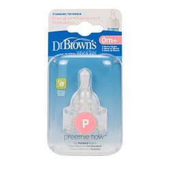 Dr. Brown’s 2 Pack Natural Flow Preemie Standard Nipple