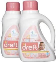 Dreft Stage 1 Newborn HE Baby Laundry Detergent – 50 oz – 2 pk