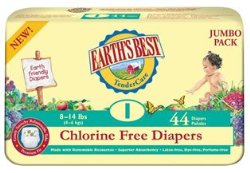Earth’s Best Diapers – Size 1 – 44 ct