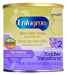 Enfagrow Toddler Transitions Gentlease, Milk-Based Powder with Iron, 20 Ounce