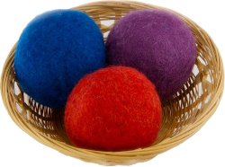 EveryDay Willow Wool Dryer Balls Gift  Set of 3, Colors May Vary