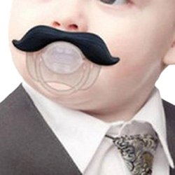 Great Deal(TM) Mustache Pacifier – For Baby 0-6 6-12 Months – For Infants, Newborns, Boys and Girls – Funny Novelty Pacifier – Full Money Back Guarantee
