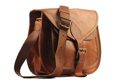 Handmadecraft 9″ X 7″ Brown ,Genuine Leather Women’s Bag /Handbag / Tote/purse/ Shopping Bag